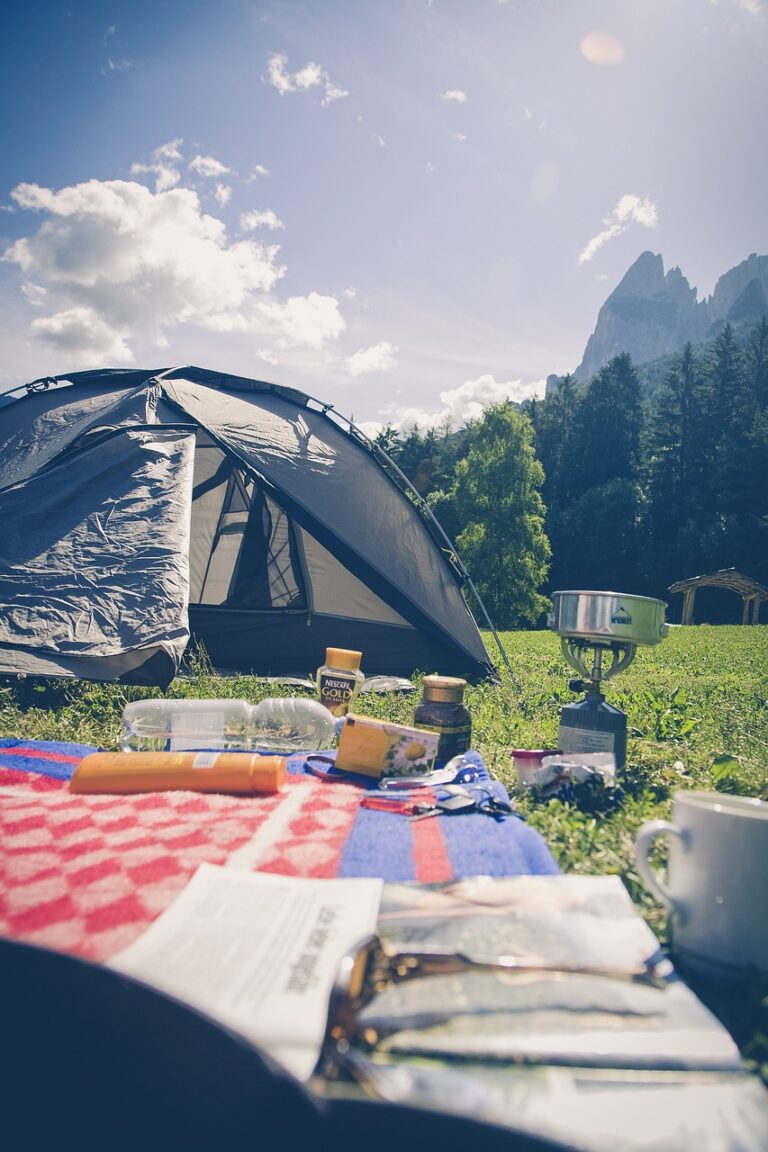 picnic while camping