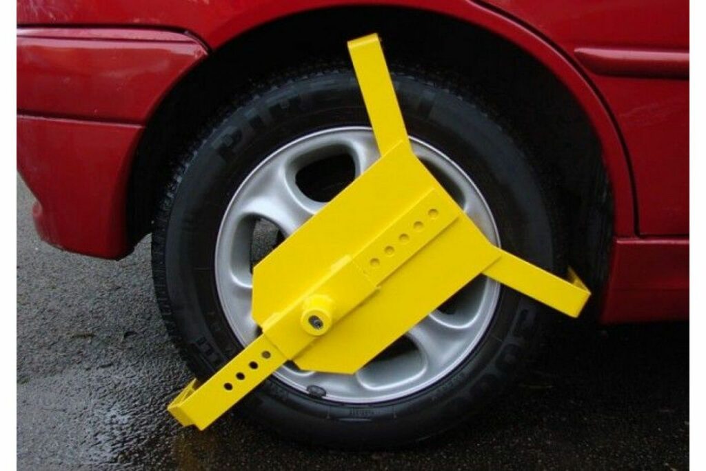 wheel clamped 5