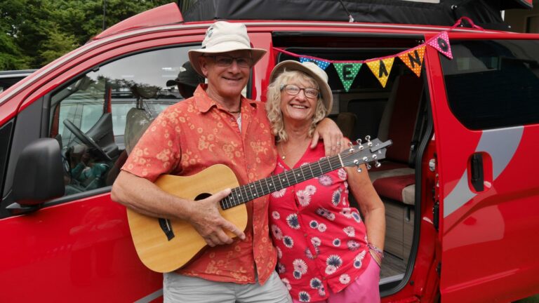 John and Julie with their Sussex Campervans CamperCar