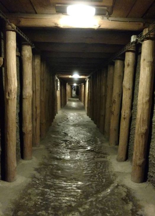 A corridor in the salt mine
