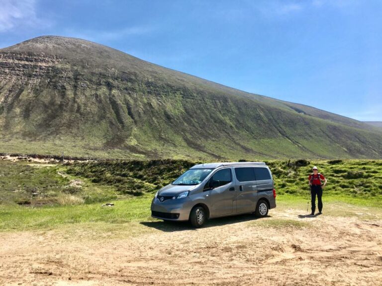 Steve with his campervan in North of British Isle