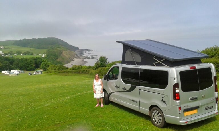 Patsy at UPHILL BOAT CENTRE'S CAMPSITE