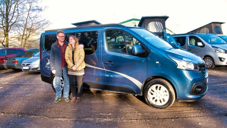 campervan and owner CHRIS AND ALISON