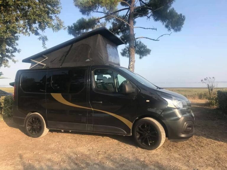 black campervan
