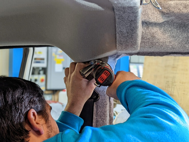 Inside a Campervan