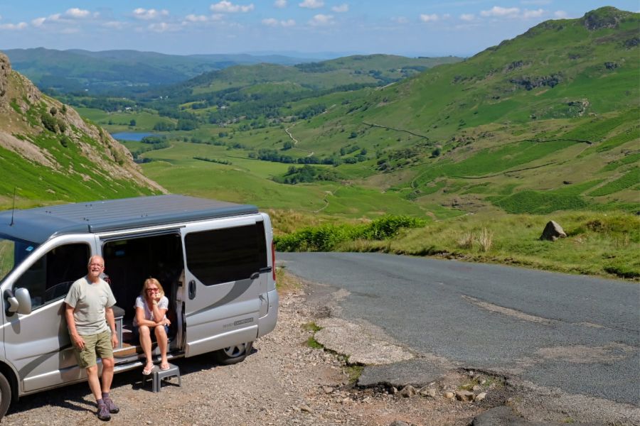 campervan beside the river